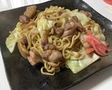 味噌ダレと親鳥が決めて　蒜山焼きそば作り方15写真