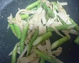 アスパラガスとハムの麺つゆマヨチーズ炒め作り方3写真