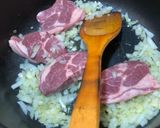 モロッコの羊肉とドライアプリコット煮込み作り方2写真