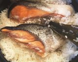 鮭とわかめの炊き込みご飯作り方3写真