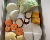 ステーキの付け合わせ（パナ電気圧力鍋）作り方1写真