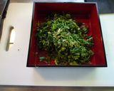 葉わさびの醤油漬けー重箱で辛味をたてる作り方8写真