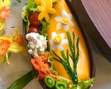【簡単】キャラ弁 花柄 薄焼き卵作り方20写真