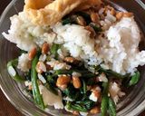 納豆とほうれん草のシンプルご飯作り方3写真