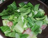 [簡単]青梗菜とベーコンのオリーブ油炒め作り方7写真