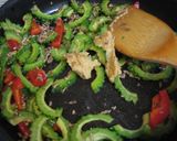 ゴーヤとひき肉の味噌炒め作り方3写真