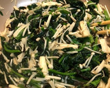 ほうれん草とえのきの塩こんぶ炒め作り方3写真