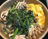 ほうれん草としめじの卵炒め作り方3写真