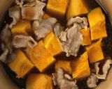 簡単♪南瓜と豚肉の煮物【常備菜】作り方4写真