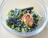 わらびの焼きみそ和え♪作り方4写真