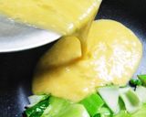 簡単！カニかまとチンゲン菜の玉子炒め作り方5写真