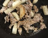 2回目の豆苗！長芋と豚コマ塩胡椒炒め♩作り方5写真