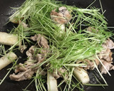 2回目の豆苗！長芋と豚コマ塩胡椒炒め♩作り方6写真