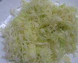 休日らんち。　ｷｬﾍﾞﾂたっぷり焼きそば作り方2写真