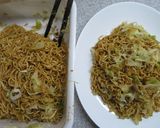 休日らんち。　ｷｬﾍﾞﾂたっぷり焼きそば作り方9写真