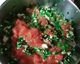鶏と小松菜のトマト煮込み作り方4写真