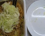 休日らんち。　ｷｬﾍﾞﾂたっぷり焼きそば作り方8写真