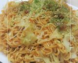 休日らんち。　ｷｬﾍﾞﾂたっぷり焼きそば作り方11写真
