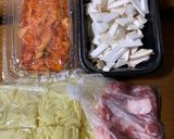 簡単キムチそばメシ作り方1写真