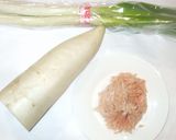 大根そぼろ味噌煮物♪簡単鶏ひき肉作り方1写真