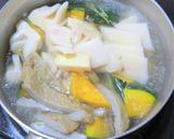 新タケノコ・かぼちゃ・じゃこ天の煮物作り方3写真