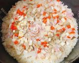 洋風炊き込みご飯♪冷蔵庫にあるもので★作り方2写真
