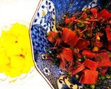 つまみ菜とケッパーのアヒポキ作り方10写真