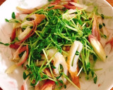 みょうが・豆苗・ちくわの和風サラダ作り方2写真