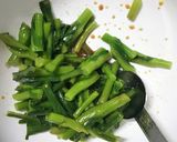胡麻油香る*菜の花*ぴりっとからし和え作り方4写真