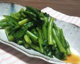 胡麻油香る*菜の花*ぴりっとからし和え作り方5写真