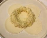 餃子の皮をベースに玉子pizza?作り方3写真