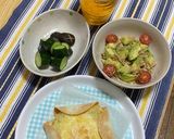 餃子の皮をベースに玉子pizza?作り方7写真