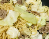豚肉のあっさり系オイスターソース焼そば作り方3写真