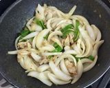 新玉ねぎと豚バラ肉の梅肉炒め作り方5写真