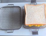 チーズ入りオムレツのホットサンド作り方14写真