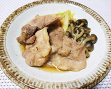 作り置き☆豚肉と長ネギとしめじの煮物作り方5写真