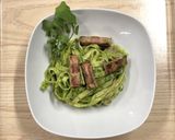 クレソンのジェノベーゼ米粉パスタ作り方6写真