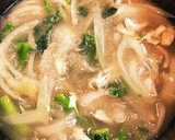 ササミと玉ねぎのすりおろし蓮根スープ作り方4写真