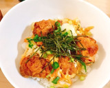 簡単★唐揚げ丼★卵とじ作り方4写真