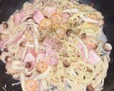 エビときのこのバーニャカウダパスタ作り方6写真