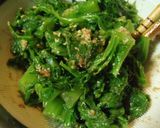 簡単に作れる‥「わさび菜の胡麻和え」作り方5写真