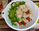 冷凍海老焼売とセロリの葉でアジアン風一品作り方5写真
