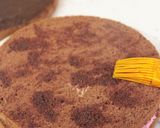 カシスとチョコの4段ネイキッドケーキ作り方43写真