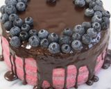 カシスとチョコの4段ネイキッドケーキ作り方52写真