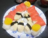 サーモン、たけのこ、沢庵のにぎり寿司作り方12写真