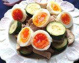 ズッキーニ豚肉エリンギ炒め、焼肉たれ添え作り方4写真