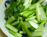 小松菜のクルミ和え♪クルミ風味香る♪作り方1写真