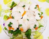 簡単ヘルシー☆鶏胸肉の蒸し野菜巻き作り方7写真