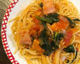ベーコンとほうれん草のトマトソース作り方6写真