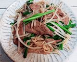 スタミナ♡レバニラ塩焼きそば作り方8写真